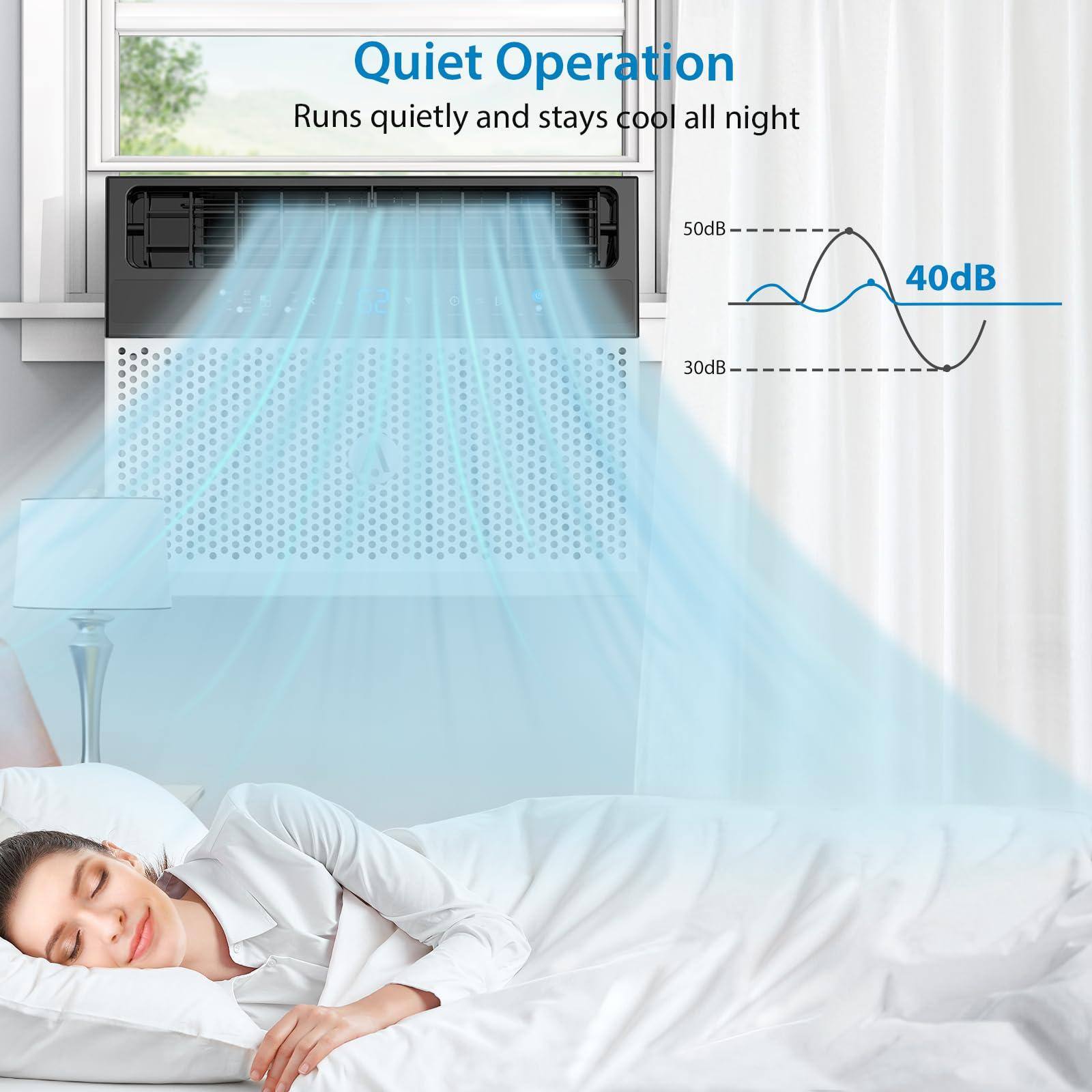 Quiet Operation  
Runs quietly and stays cool all night  
50dB  
40dB  
30dB