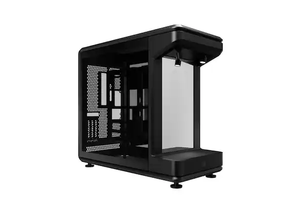 Front. Cooler Master - Cooler Master MasterFrame 360 Stage Mirror Open Frame ATX Case - Black.