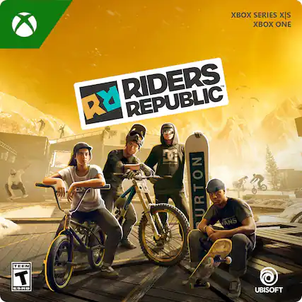 XBOX SERIES X|S
XBOX ONE
RIDERS REPUBLIC
RY
TEEN
ESRB
UBISOFT - T (Teen 13+)