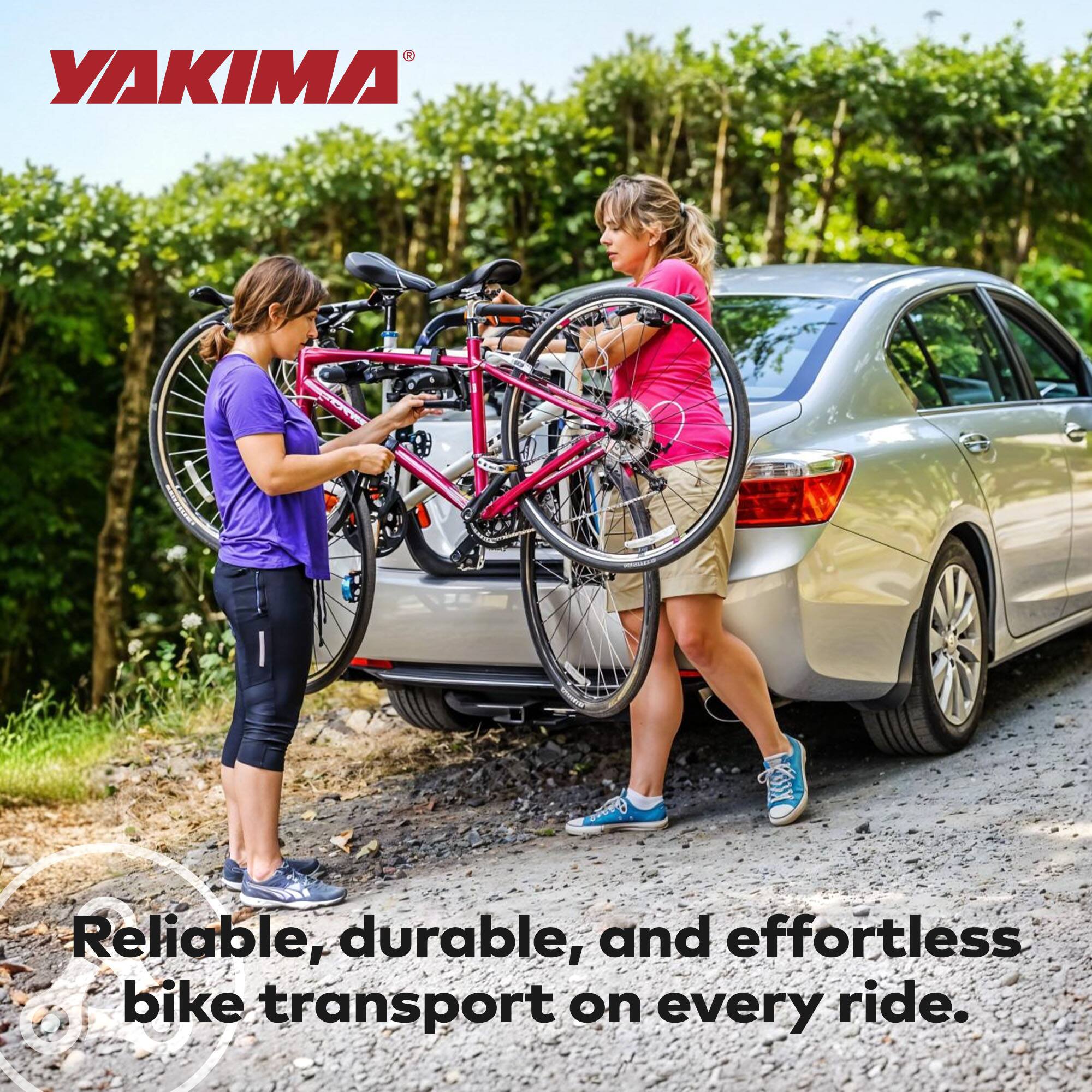 YAKIMA  
Reliable, durable, and effortless bike transport on every ride.