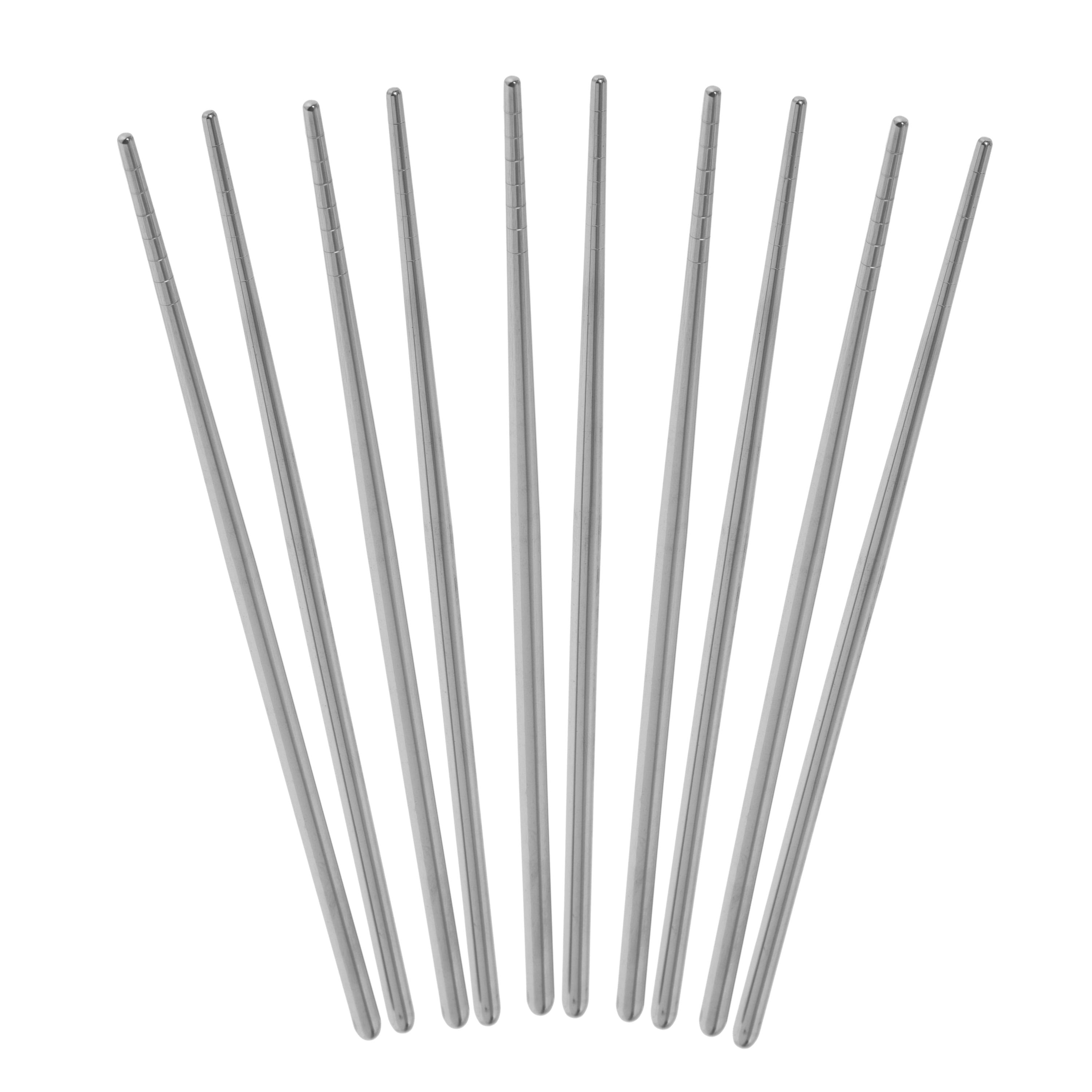Escali - Joyce Chen Reusable Stainless Steel Metal Chopsticks Set, 5 Pair Set - Silver price history on PriceWatchPro