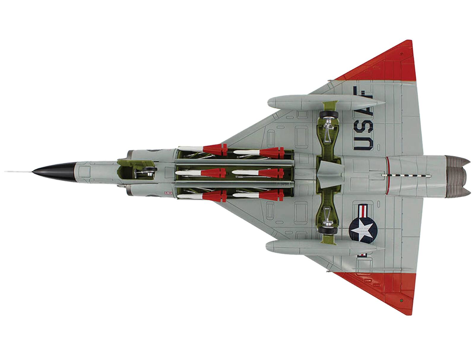 Back. Hobby Master - Convair F-102A Delta Dagger "179th FIS Minnesota Air National Guard" 1966 USAF "Air Power Series" 1/72 - Gray.