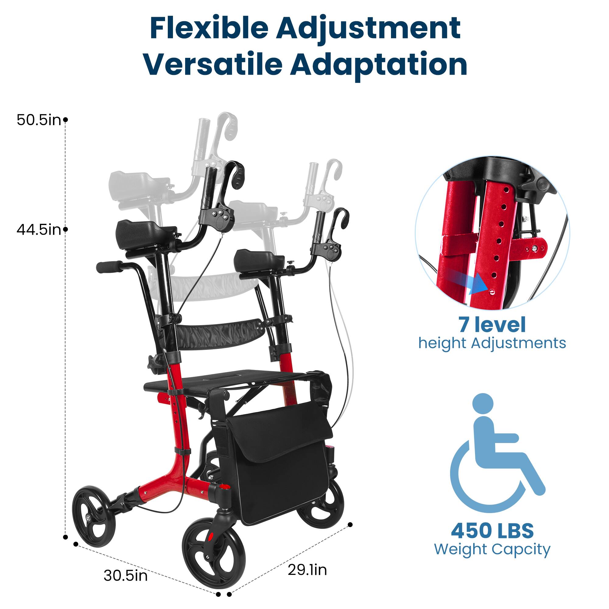 Flexible Adjustment Versatile Adaptation  
50.5in  
44.5in  
7 level height Adjustments  
30.5in  
29.1in  
450 LBS Weight Capacity