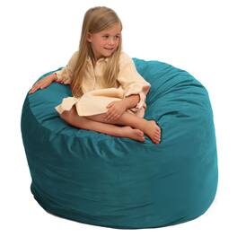 Ultimate Sack - 3ft Bean Bag Chair, Oversized Indoor Comfy Lounger, Suede - Teal