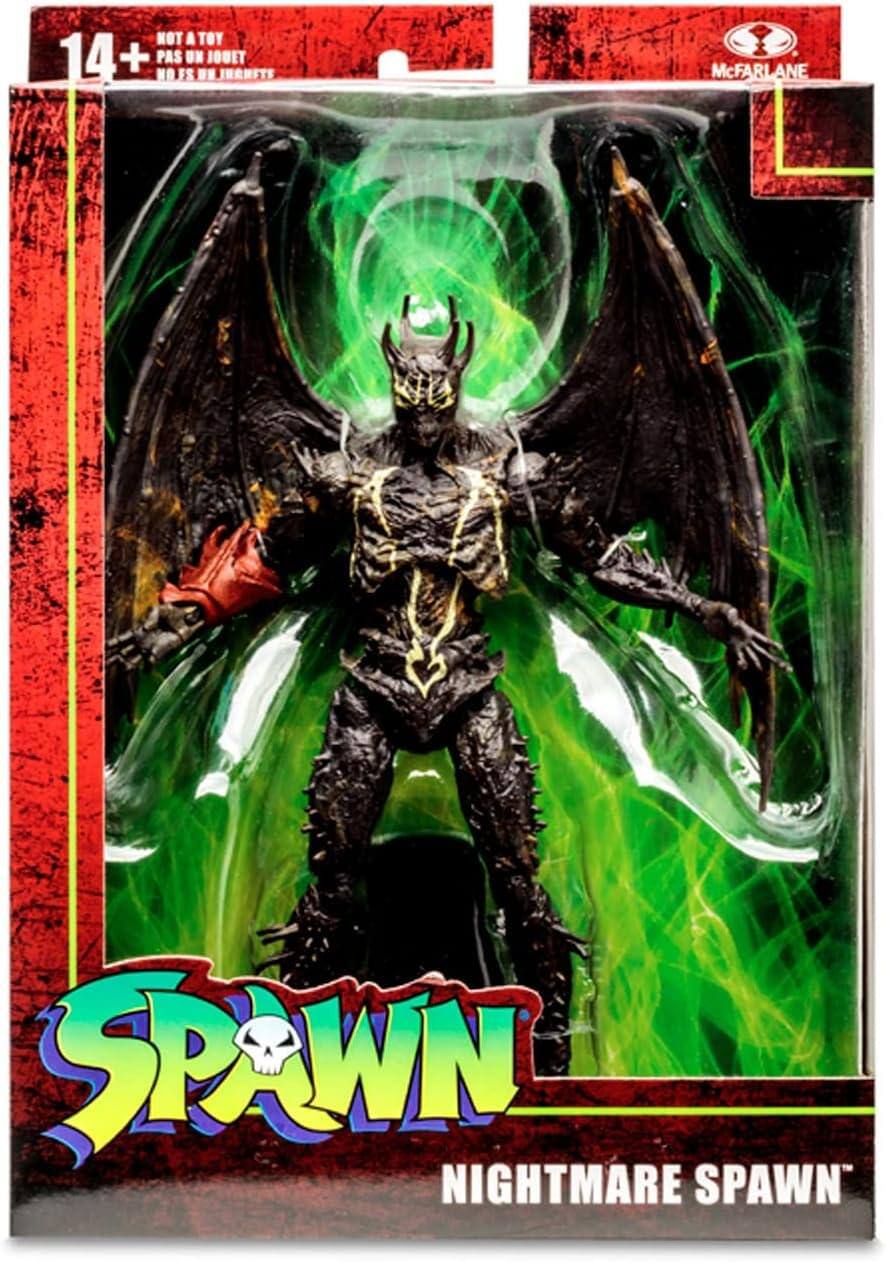 14+  
NOT A TOY  
PAS UN JOUET  
NO FS UN JUANFETE  
NO FS UN JUANFETE  

McFARLANE  

SPAWN  
NIGHTMARE SPAWN