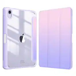 Kitcheniva - Clear Back Shell Slim Case For iPad Mini 7 A17 Pro 2024/iPad Mini 6 - Fantasy Ombre