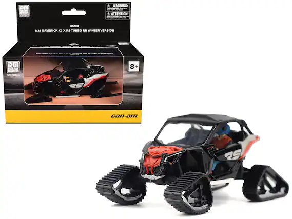 Sure, here is the corrected and grouped text from the image:
---
**DIECAST MASTERS**
Real Replicas
**60004**
1:32 MAVERICK X3 X RS TURBO RR WINTER VERSION
**WARNING:**
CHOKING HAZARD - Small parts. Not for children under 3 years.
**ATTENTION!**
Ne pas mettre à la bouche. Ne pas mettre à la bouche. Ne pas mettre à la bouche.
**8+**
**can-am**
---
**DIECAST MASTERS**
Real Replicas
**60004**
1:32 MAVERICK X3 X RS TURBO RR WINTER VERSION
**WARNING:**
CHOKING HAZARD - Small parts. Not for children under 3 years.
**ATTENTION!**
Ne pas mettre à la bouche. Ne pas mettre à la bouche. Ne pas mettre à la bouche.
**8+**
**can-am**