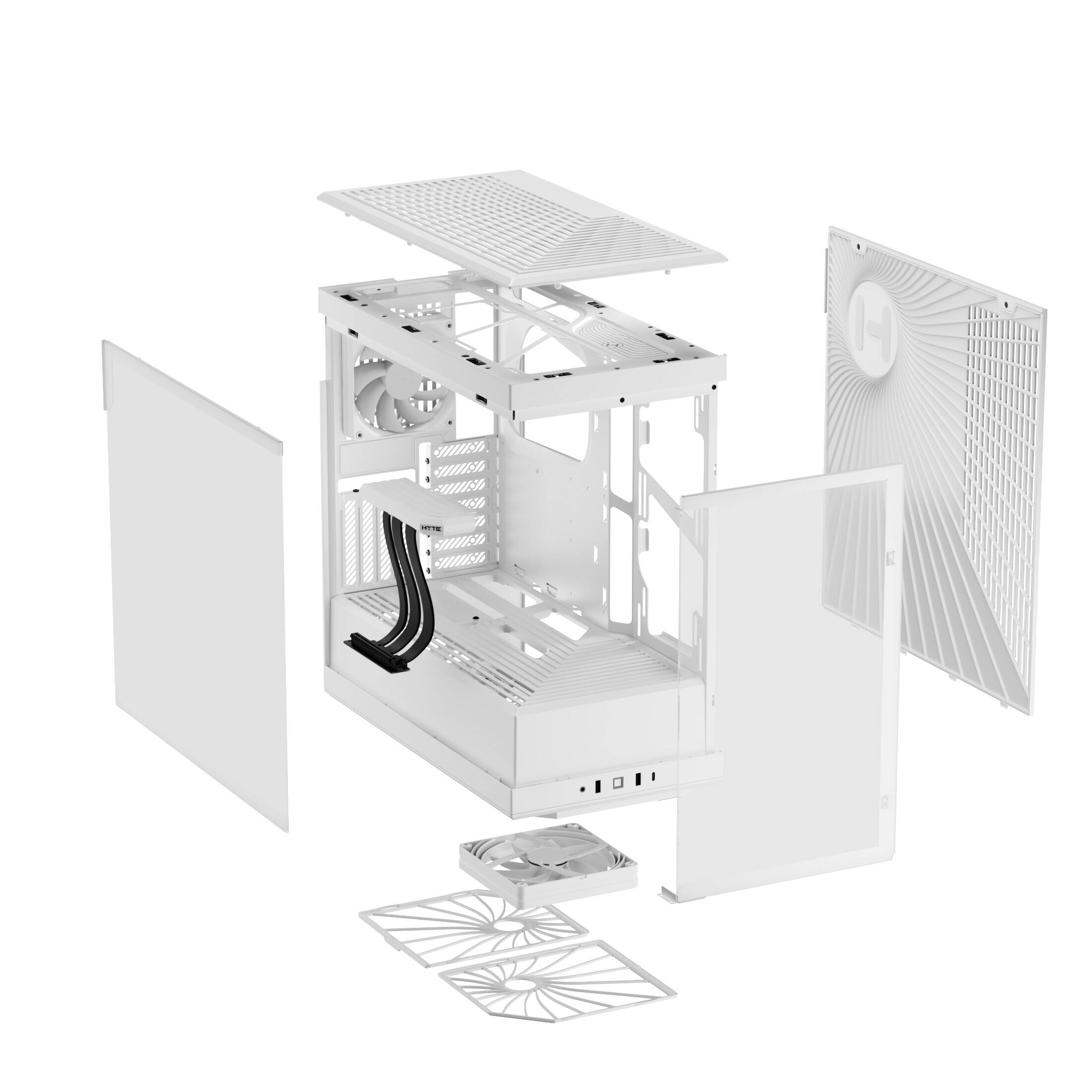 Alt View 16. HYTE - Y40 ATX Mid-Tower PC Case - Snow White.