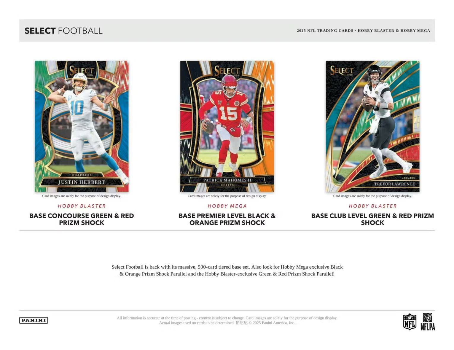 2025 Panini Select Football Hobby Blaster Box (Green & Red Prizm