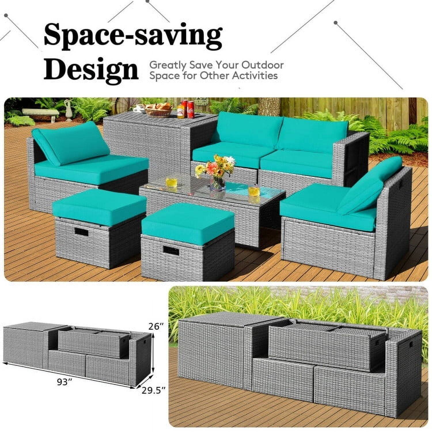 Space-saving Design  
Greatly Save Your Outdoor Space for Other Activities  

26" 93" 29.5"