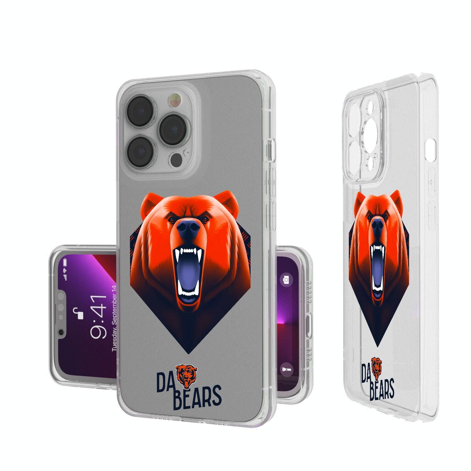 Keyscaper - NFL - Chicago Bears iPhone Clear Case - 14 Pro - Multicolor price history on PriceWatchPro