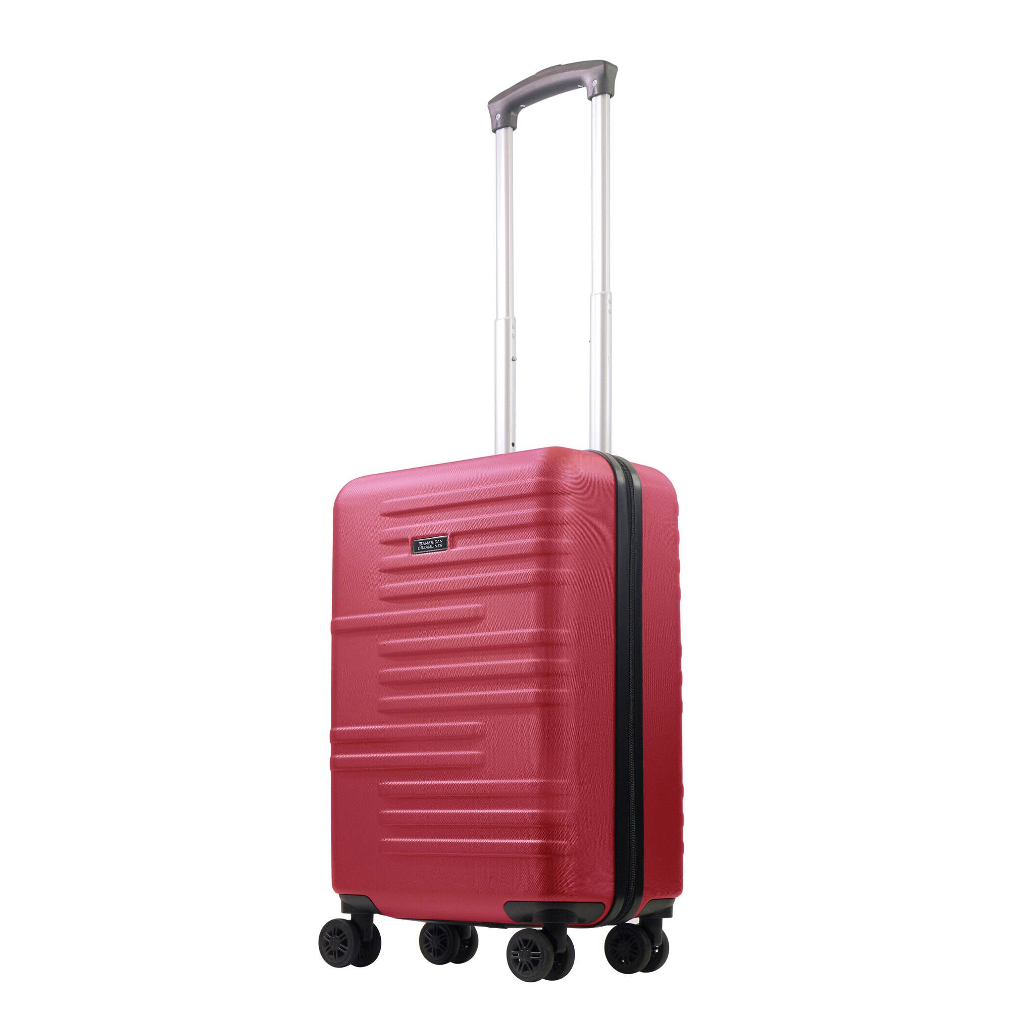 Angle. American Dreamliner - 22.5" Hardside Carry-On Luggage - RED.
