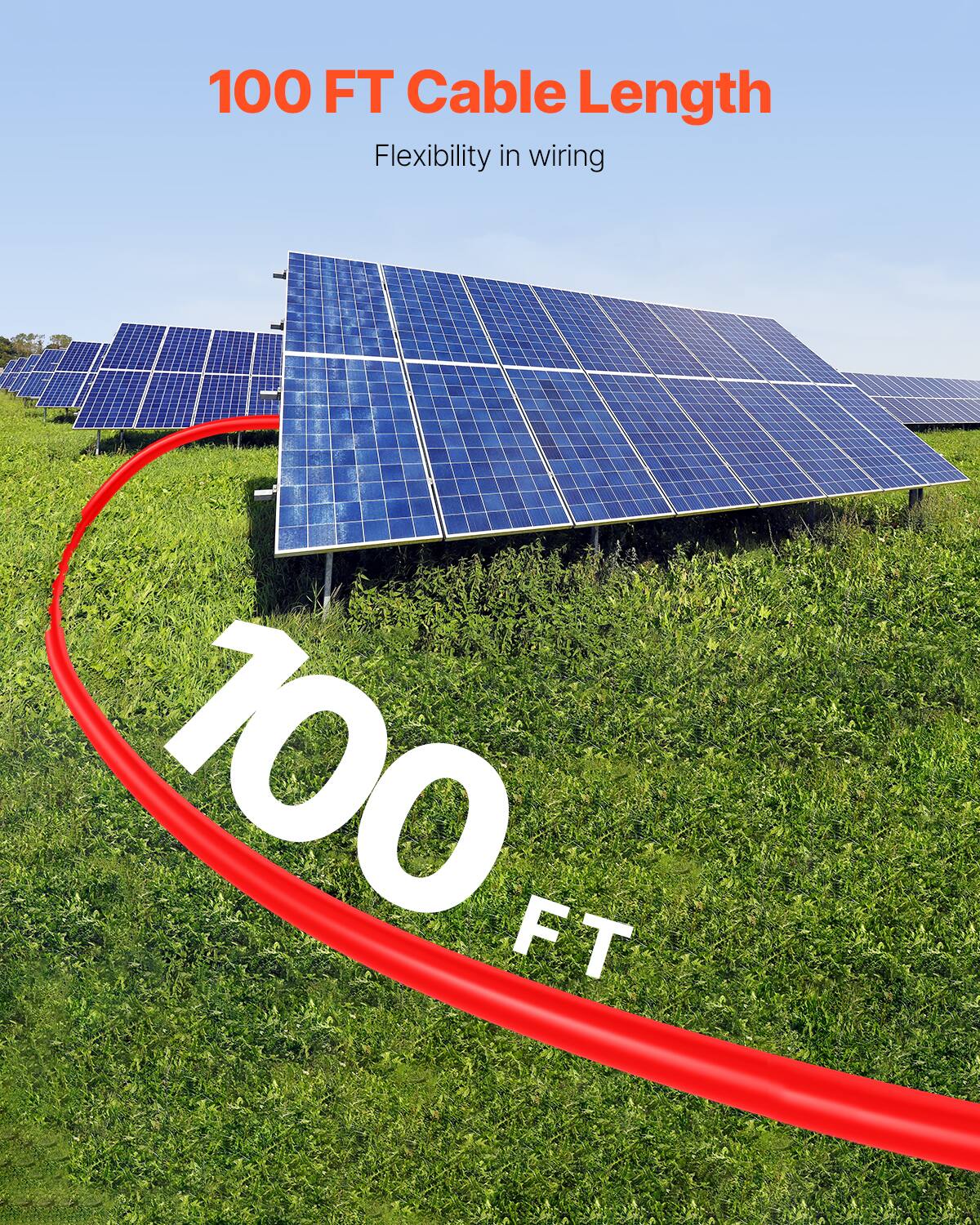 100 FT Cable Length  
Flexibility in wiring