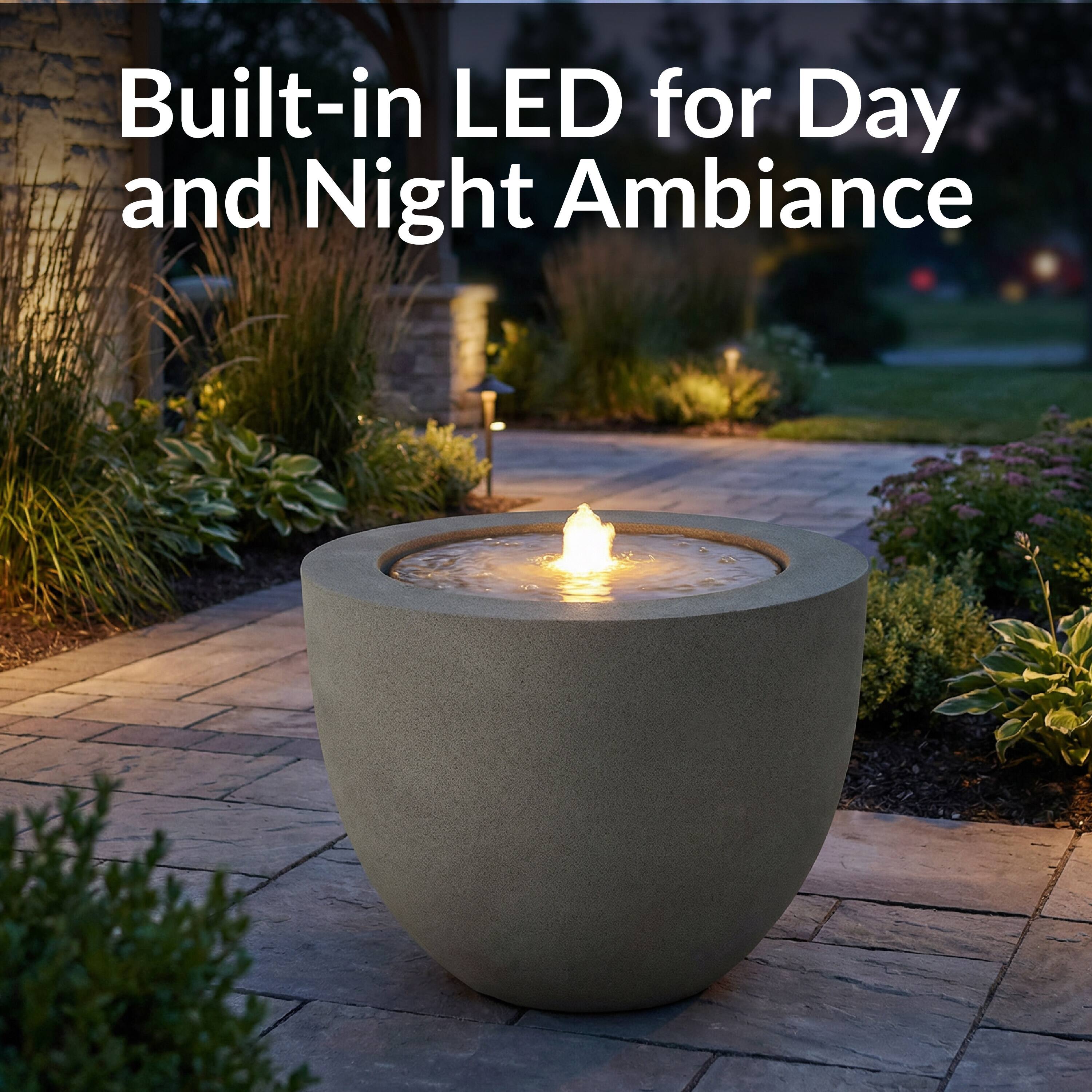Built-in LED for Day and Night Ambiance