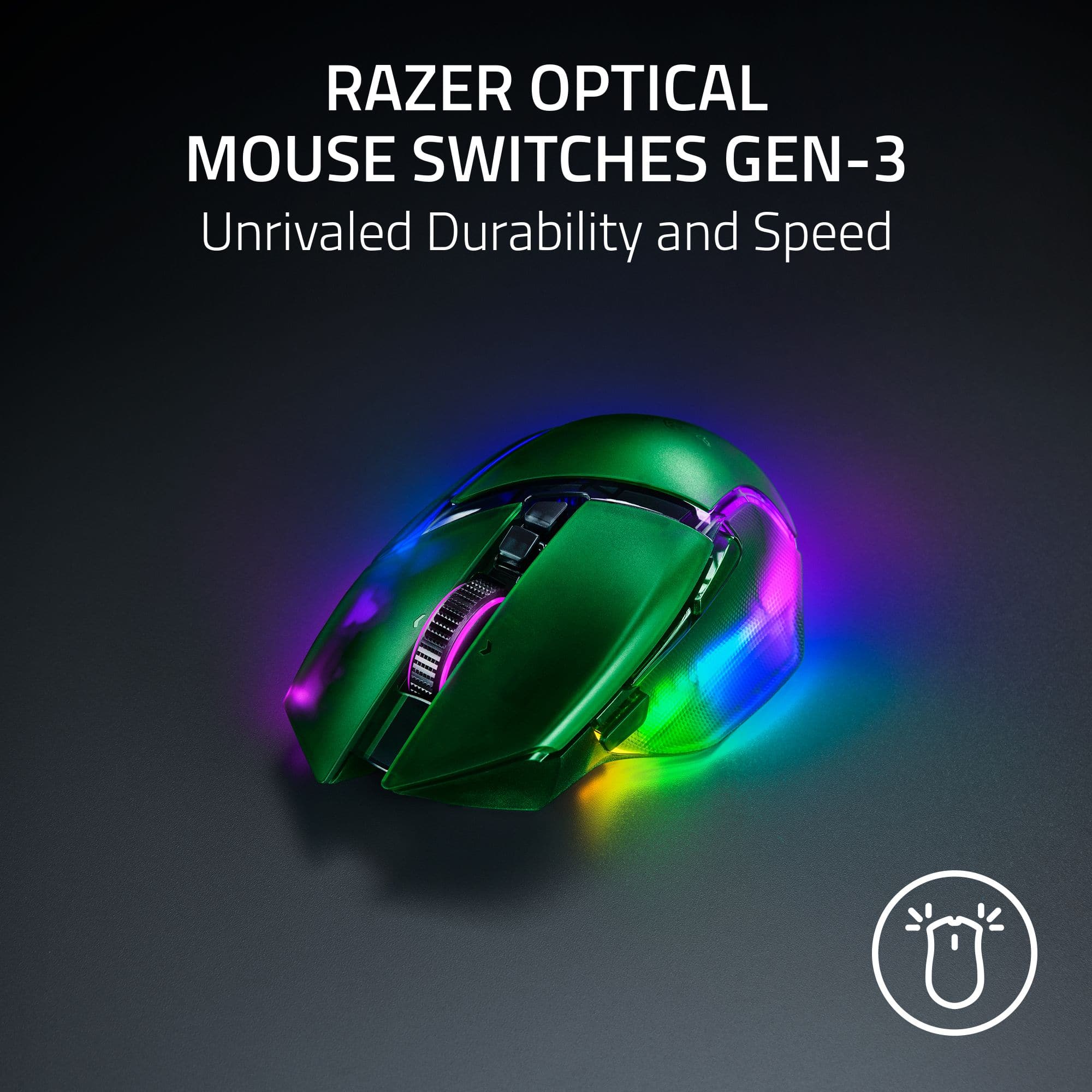 RAZER OPTICAL MOUSE SWITCHES GEN-3: Unrivaled Durability and Speed