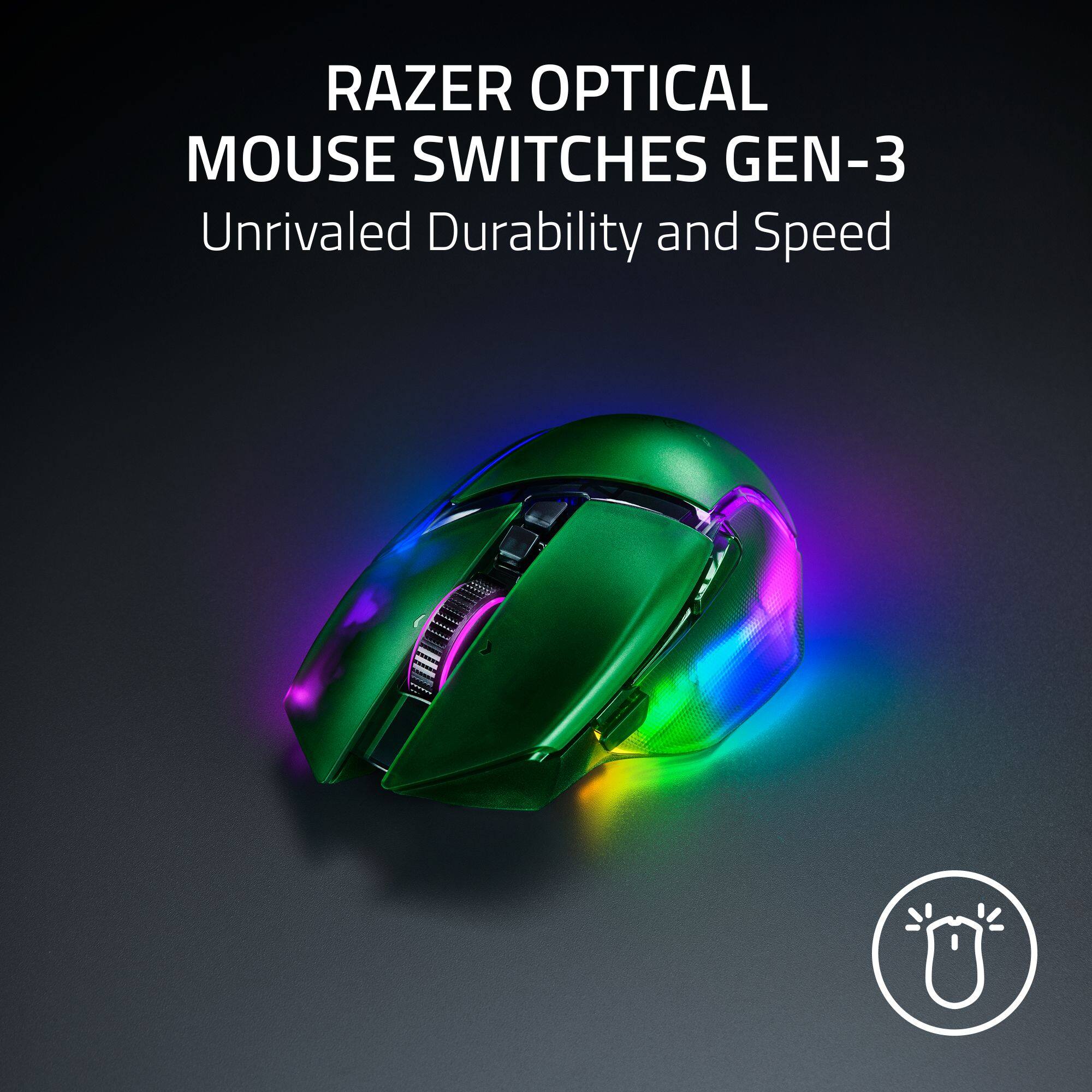 RAZER OPTICAL MOUSE SWITCHES GEN-3: Unrivaled Durability and Speed