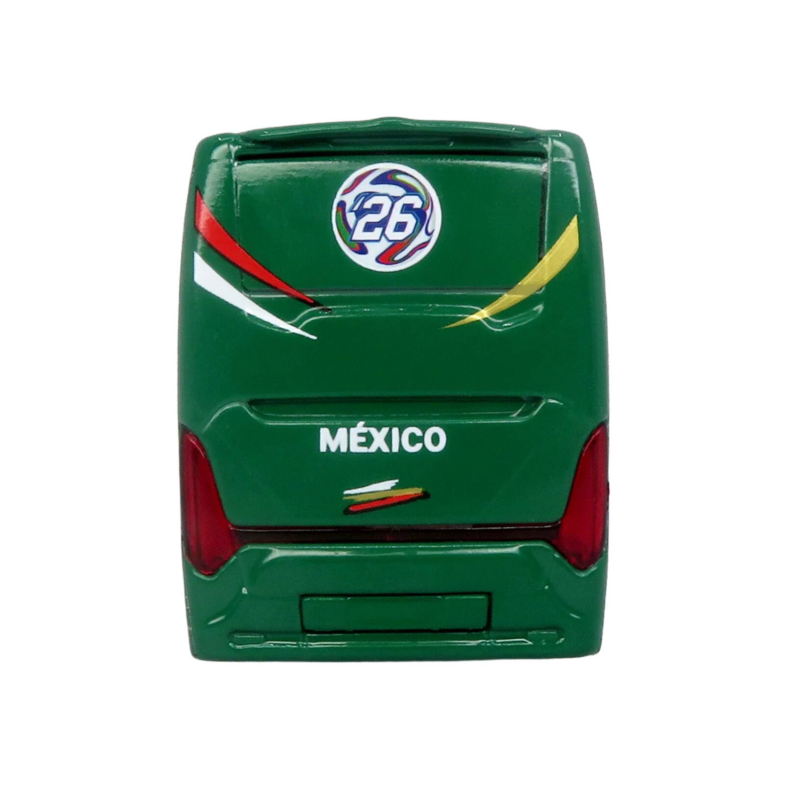 Alt View 4. Iconic Replicas - Scania Touring HD Coach Bus "Mexico National Football Team" Green with Graphics 1/87 (HO) Model by Iconic Replicas.