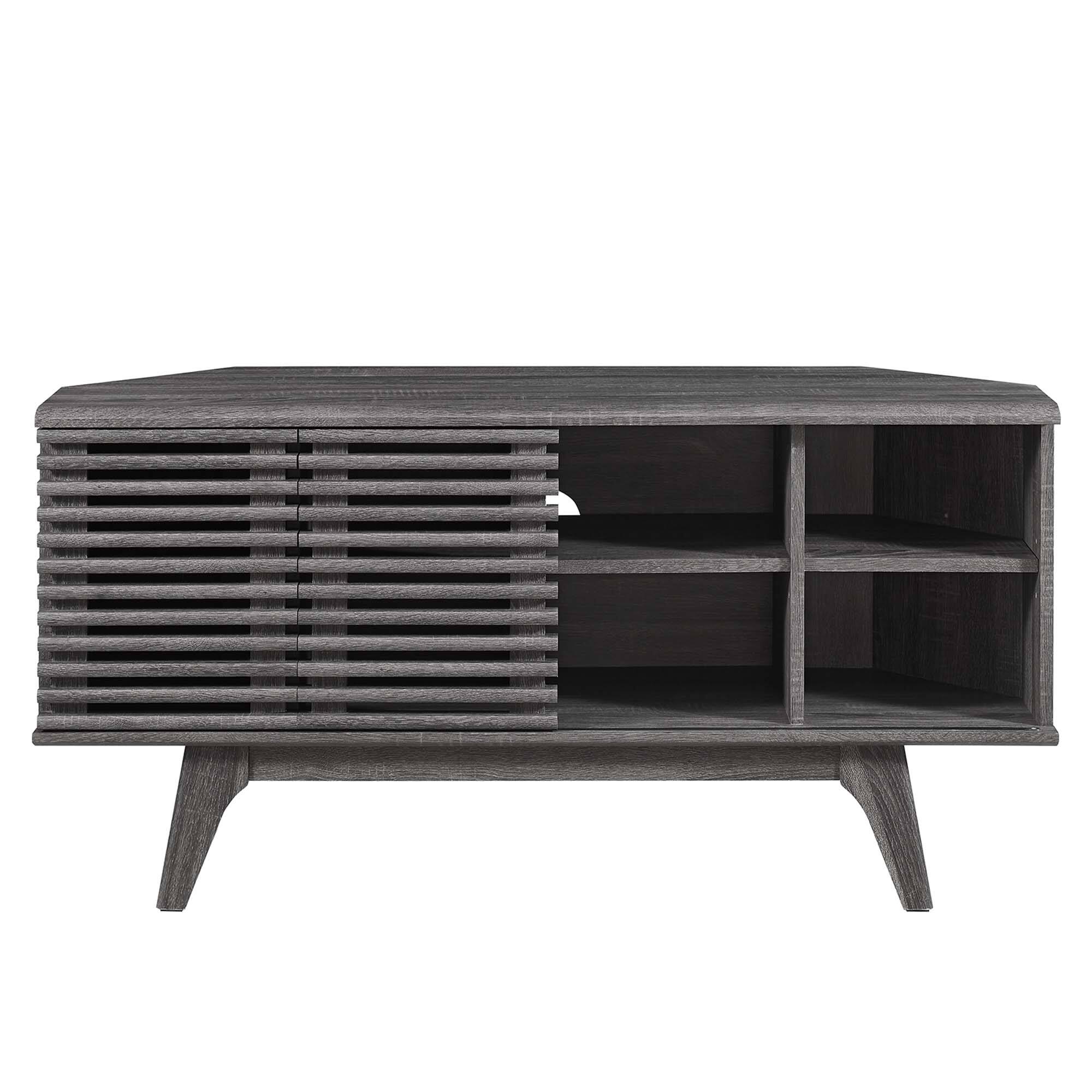 Alt View 1. Modway - Render 46" Corner TV Stand by Modway - Charcoal.