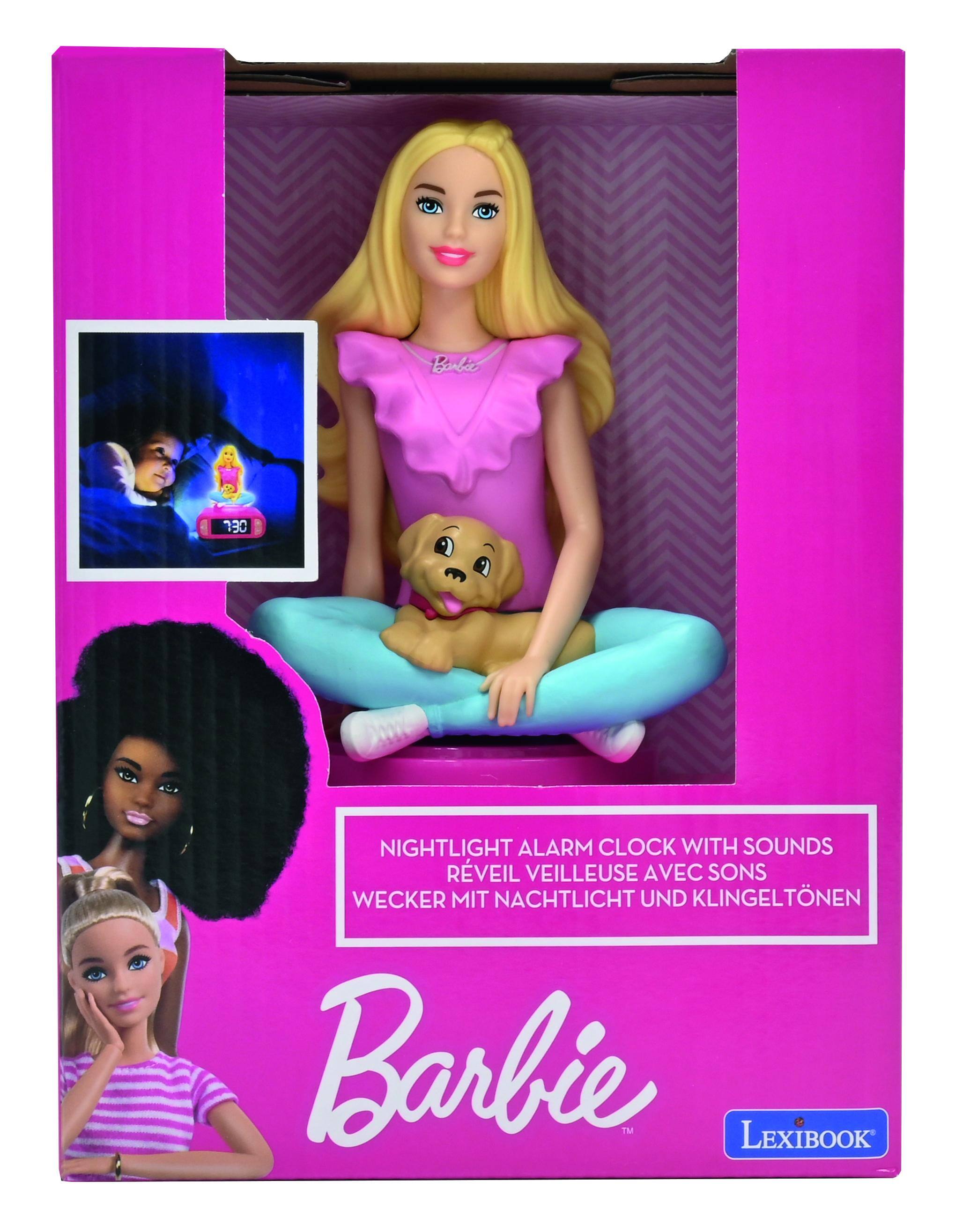 Barbie 130 NIGHTLIGHT ALARM CLOCK WITH SOUNDS RÉVEIL VEILLEUSE AVEC SONS WECKER MIT NACHTLICHT UND KLINGELTONEN
