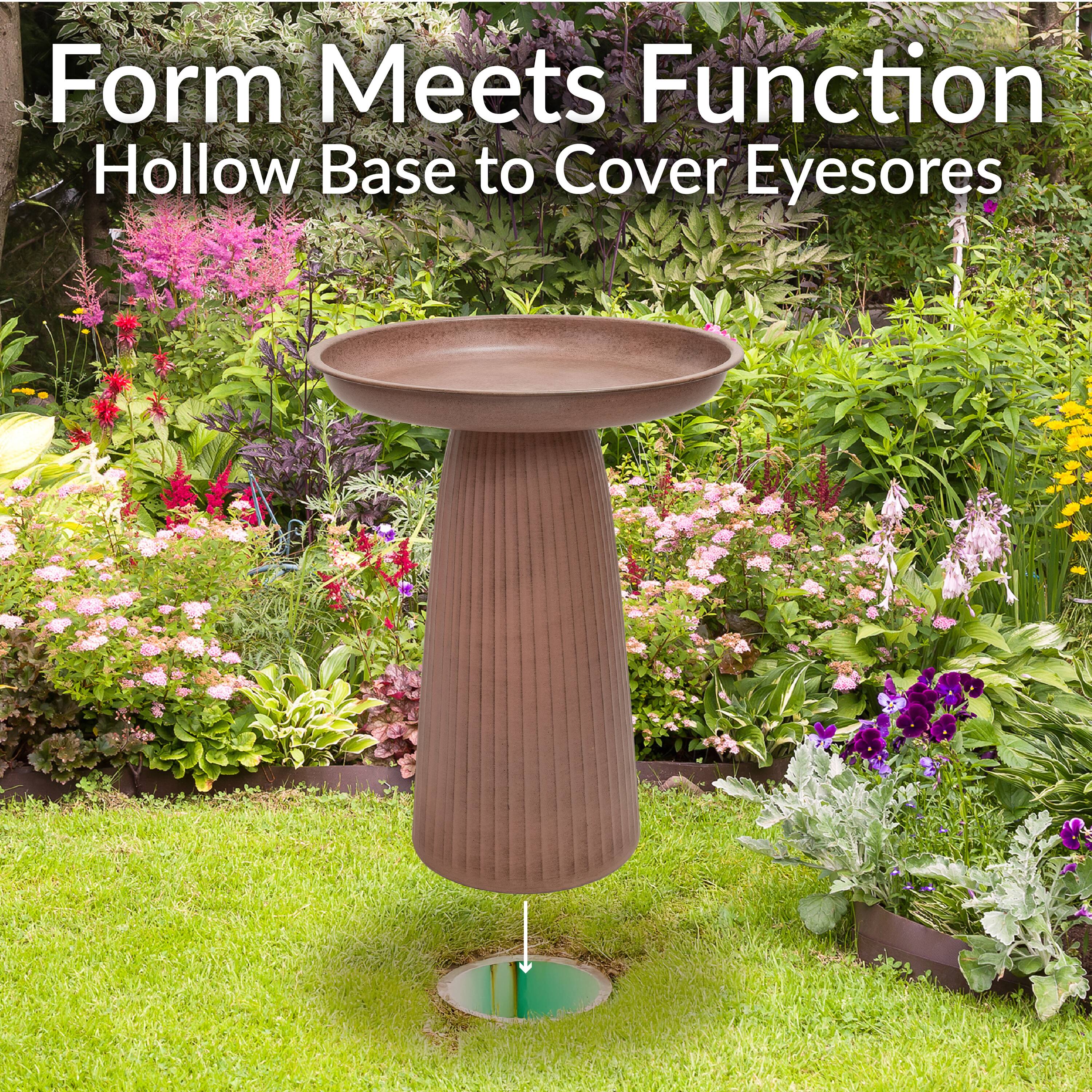 Form Meets Function  
Hollow Base to Cover Eyesores