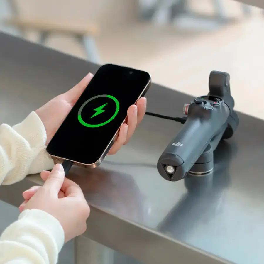 Alt View 7. DJI - Osmo Mobile 7P Smartphone 3-Axis Gimbal Stabilizer - Gray.