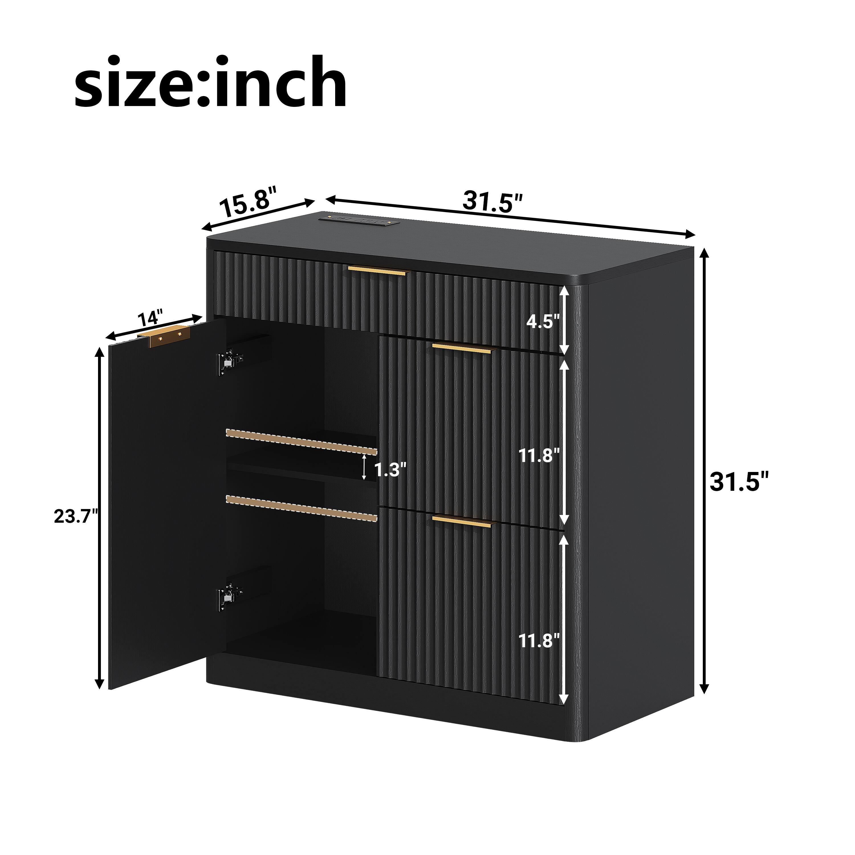 size: inch  
15.8" 31.5" 14" 4.5" 23.7" 1.3" 11.8" 31.5" 11.8"