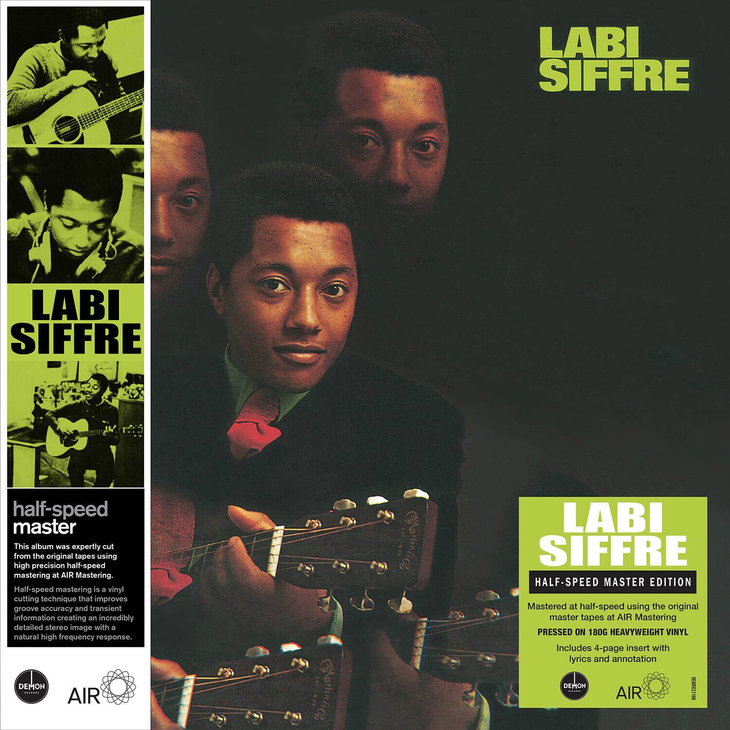 **LABI SIFFRE**

**half-speed master**

This album was expertly cut from the original tapes using high precision half-speed mastering at AIR Mastering. Half-speed mastering is a vinyl cutting technique that improves groove accuracy and transient information creating an incredibly detailed stereo image with a natural high frequency response.

**DEMON AIR LABI SIFFRE HALF-SPEED MASTER EDITION**

Mastered at half-speed using the original master tapes at AIR Mastering

PRESSED ON 180G HEAVYWEIGHT VINYL

Includes 4-page insert with lyrics and annotation

**DEMON AIR**