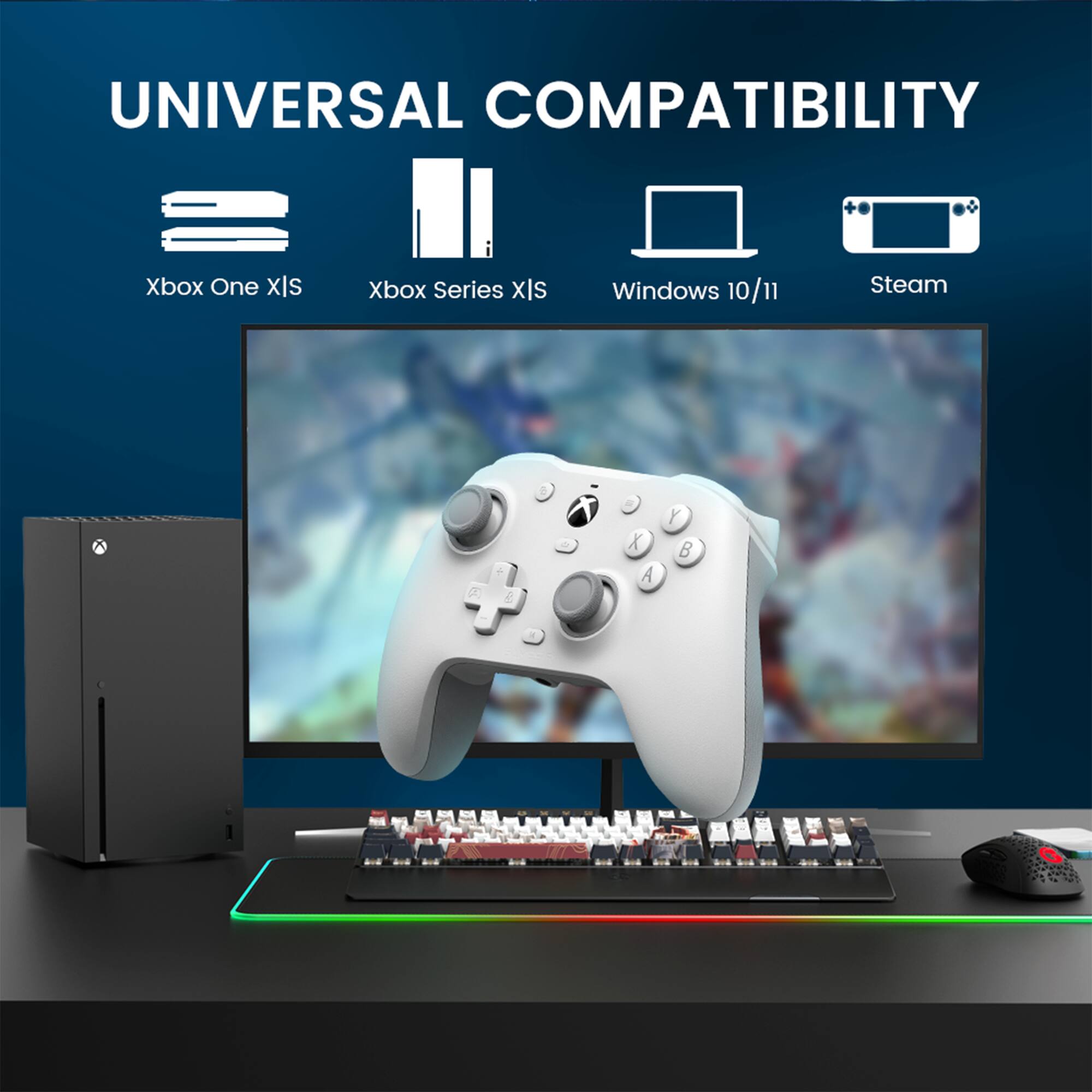 Universal Compatibility Xbox One XIs Xbox Series XIs Windows 10/11 Steam