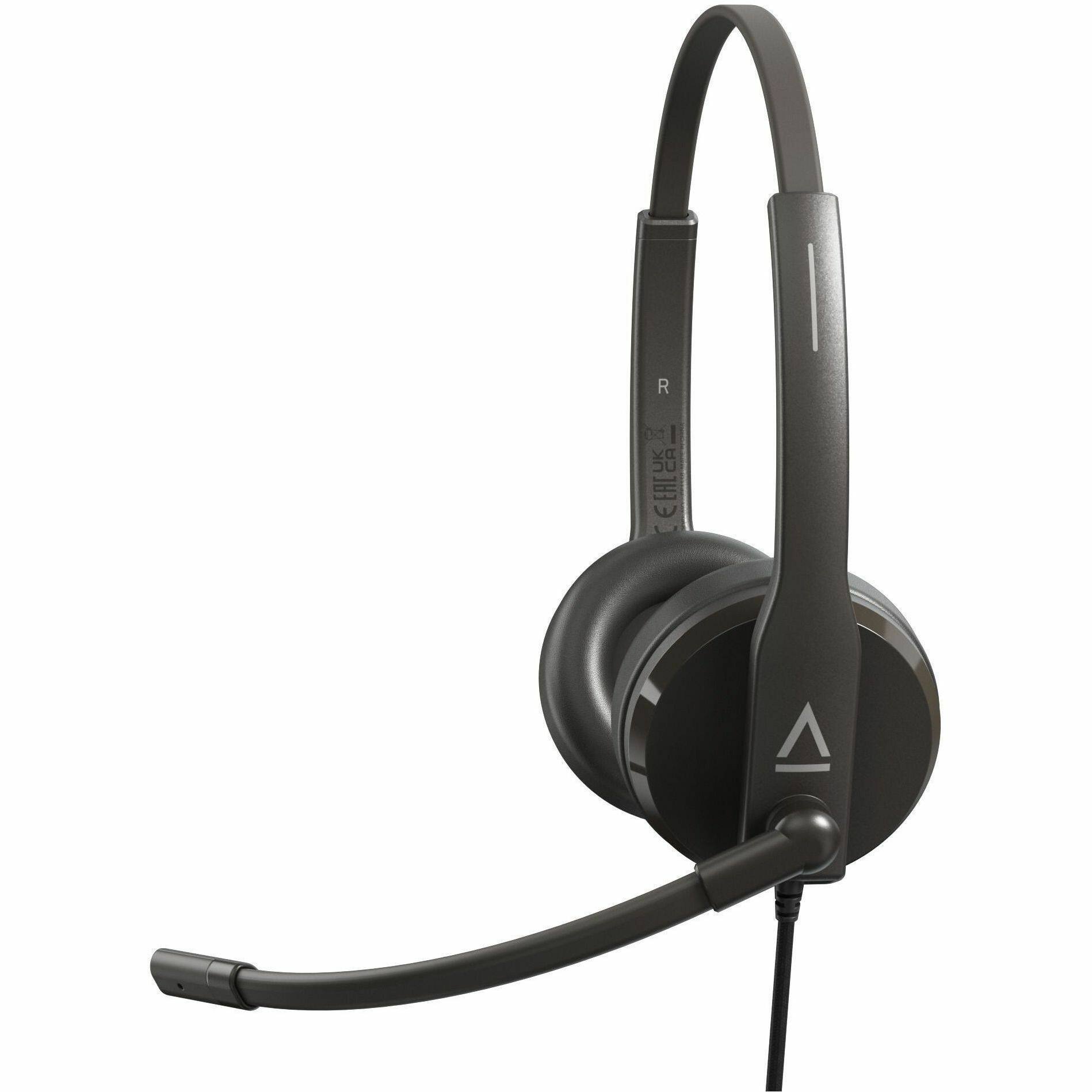 Alt View 7. Creative Labs - Creative HS-230 Lightweight Headset with Noise-cancelling Mic - Stereo - USB Type A, Mini-phone (3.5mm) - Wired - 100 Hz - Red.