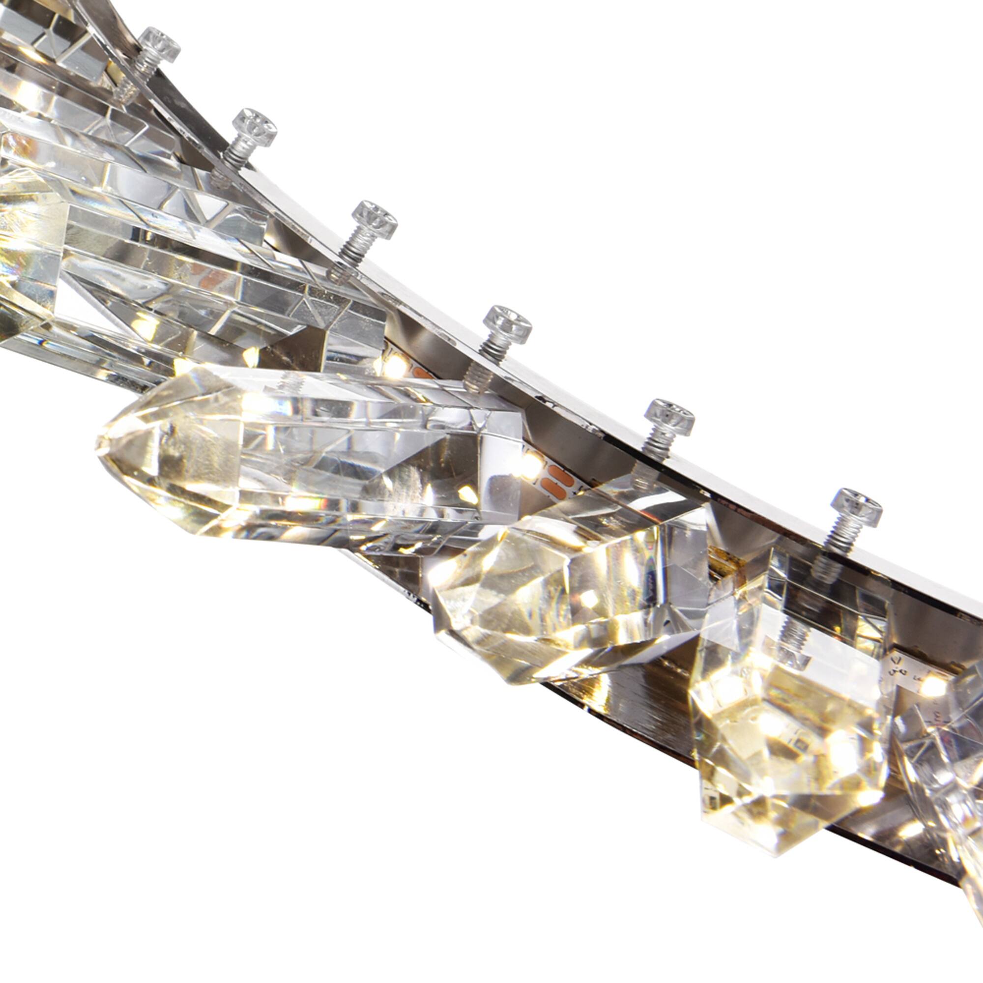 Alt View 2. CWI Lighting - Arctic Queen LED Up Chandelier With Polished Nickel Finish - Polished Nickel.
