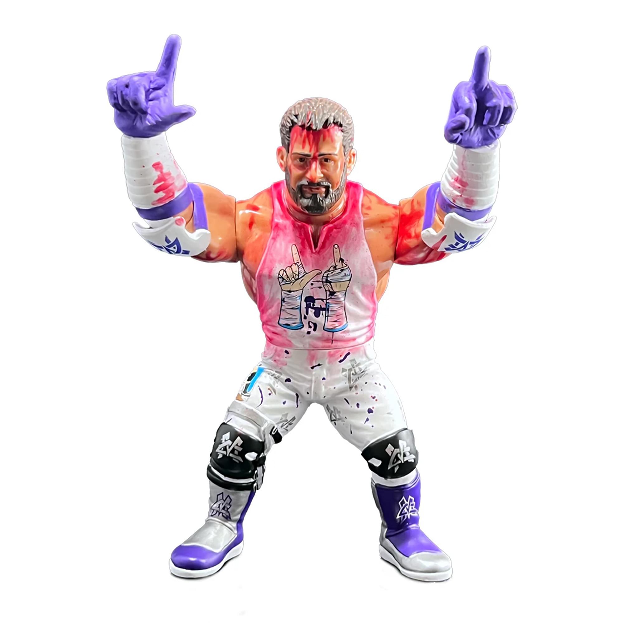 Alt View 10. Zombie Sailor's Toys - Wrestling's Heels and Faces Retro Action Figure | Nick Gage & Matt Cardona 2 Pack - Multi-Colored.