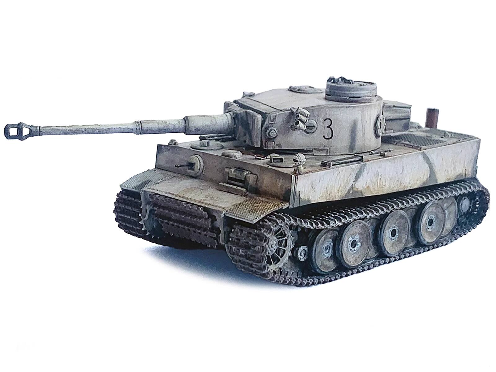 Angle. Dragon Models - Germany Tiger I Initial Production Tank s.Pz.Abt.502 Mishkino (1943) NEO Dragon Armor Series 1/72 Plastic Model - Multi.
