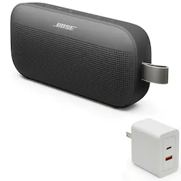 Bundle - Bose - SoundLink Flex Bluetooth Speaker (2nd Gen) with Fast Charger - Portable - Black