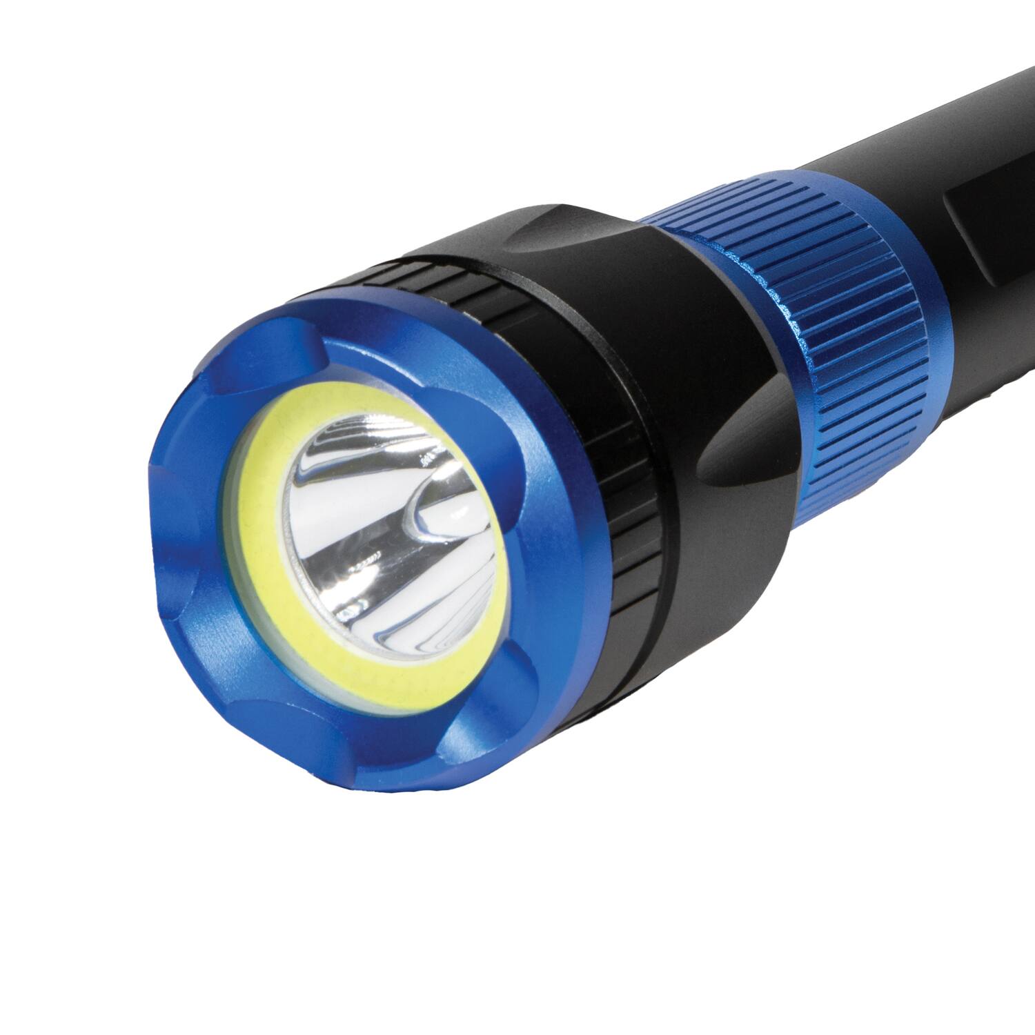 Alt View 3. DieHard - 3400 Lumen Water-Resistant Aluminum COB LED Rechargeable Flashlight, Power Bank.