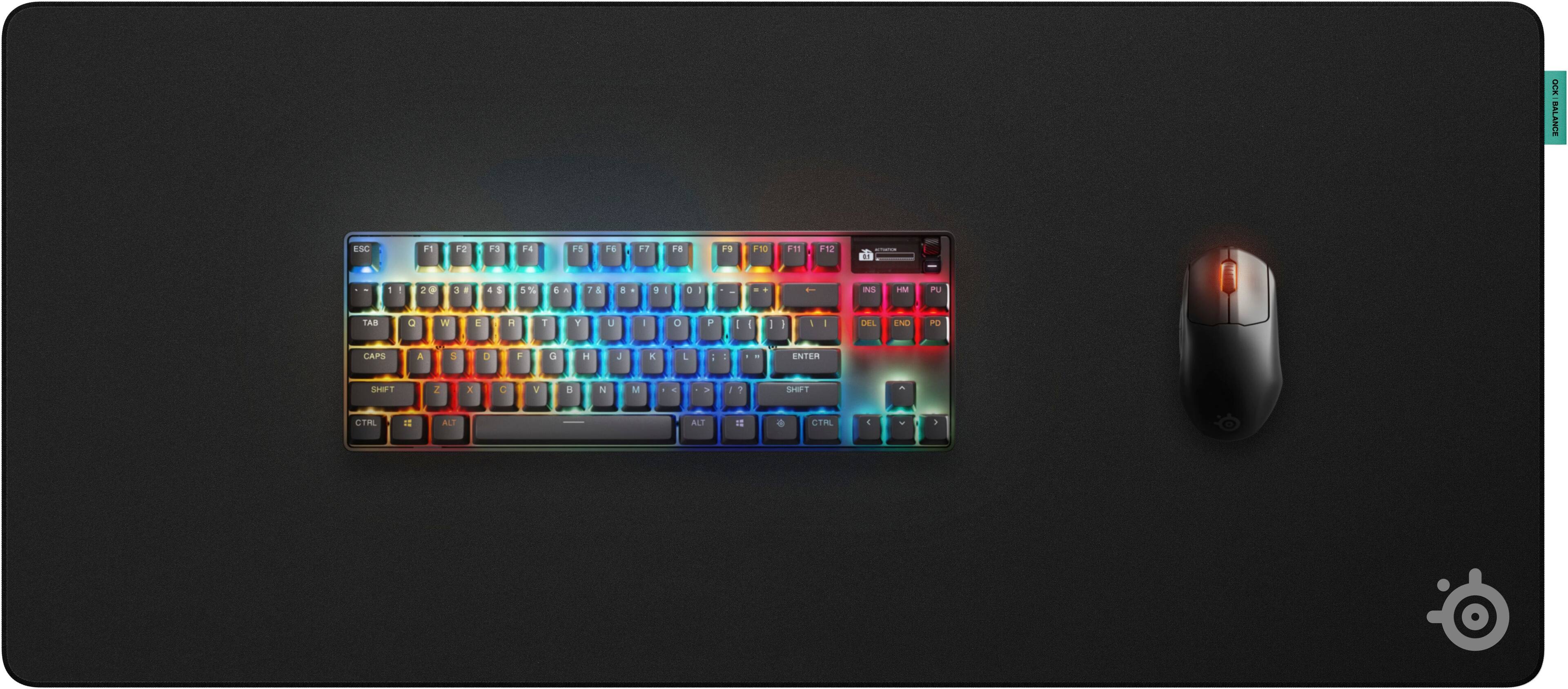 Alt View 20. SteelSeries - QcK Performance Gaming Mouse Pad XL - Balance - Black.