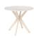 Alt View 6. Costway - Round Dining Table 36" Faux Marble Tabletop Rubber Wood Legs Kitchen - White.
