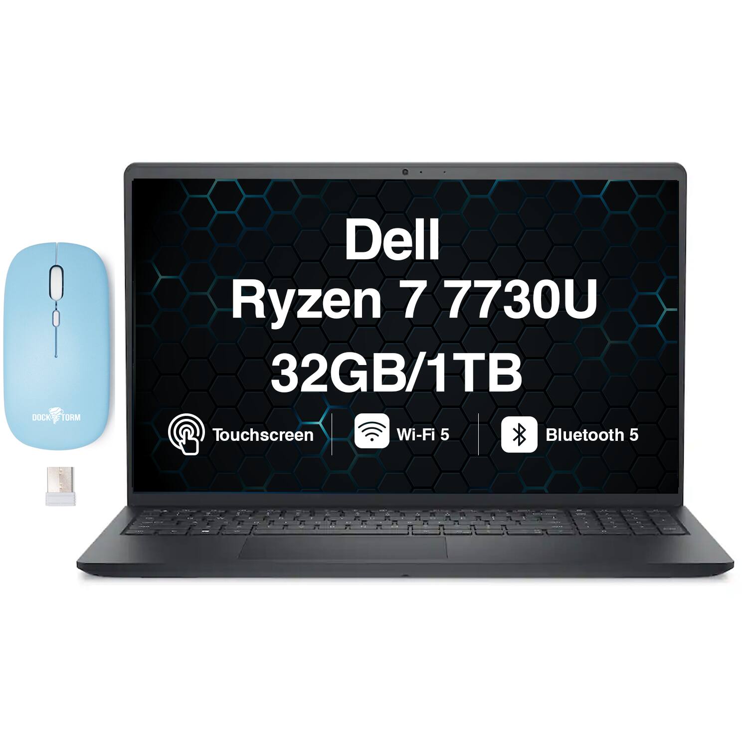 DOCK TORM Dell Ryzen 7 7730U 32GB/1TB Touchscreen Wi-Fi 5 Bluetooth 5