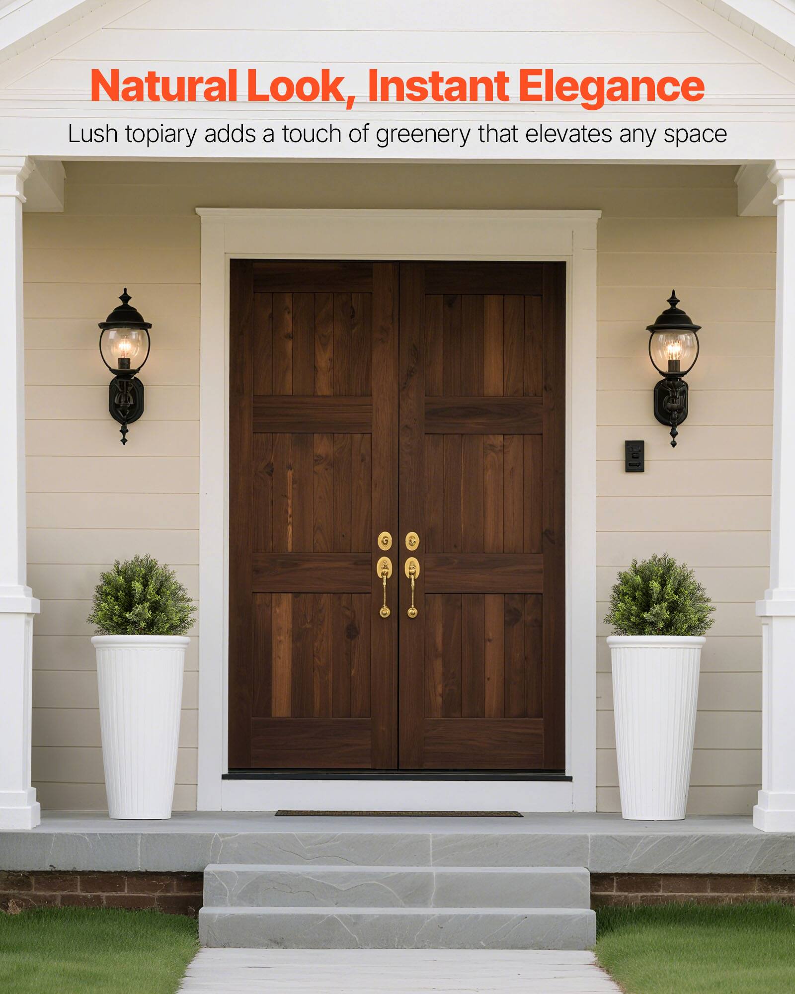 Natural Look, Instant Elegance

Lush topiary adds a touch of greenery that elevates any space