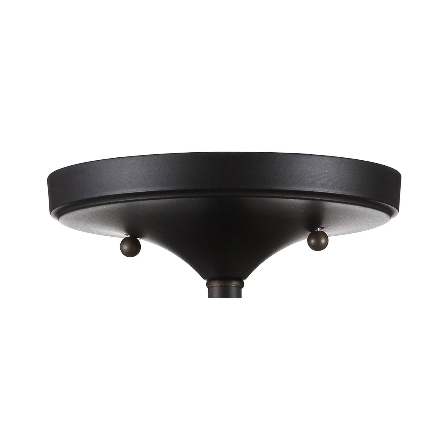 Alt View 4. Jonathan Y - Toronto 13" Metal/Crystal LED Flush Mount, Oil Rubbed Bronze - Oil Rubbed Bronze.