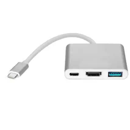 Front. Stock Preferred - USB-C to Multi Port Adapter HDTV 4K 60Hz for Samsung, MacBook, Android & iPhone.