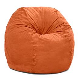 Jaxx - Saxx 5 Foot Large Bean Bag w/ Removable Cover - Mandarin