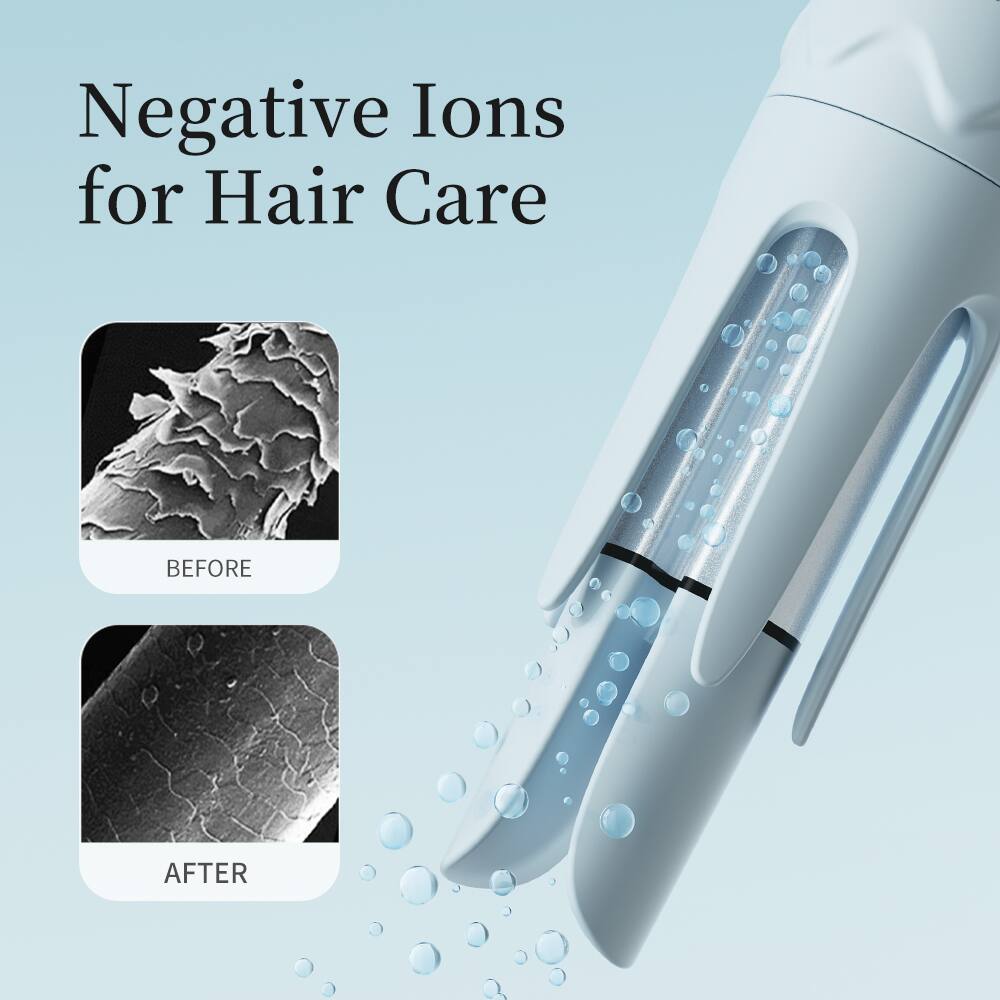 Negative Ions for Hair Care

BEFORE

AFTER