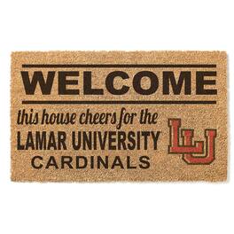 Jardine - Lamar Cardinals 18" x 30" Welcome Doormat - Brown