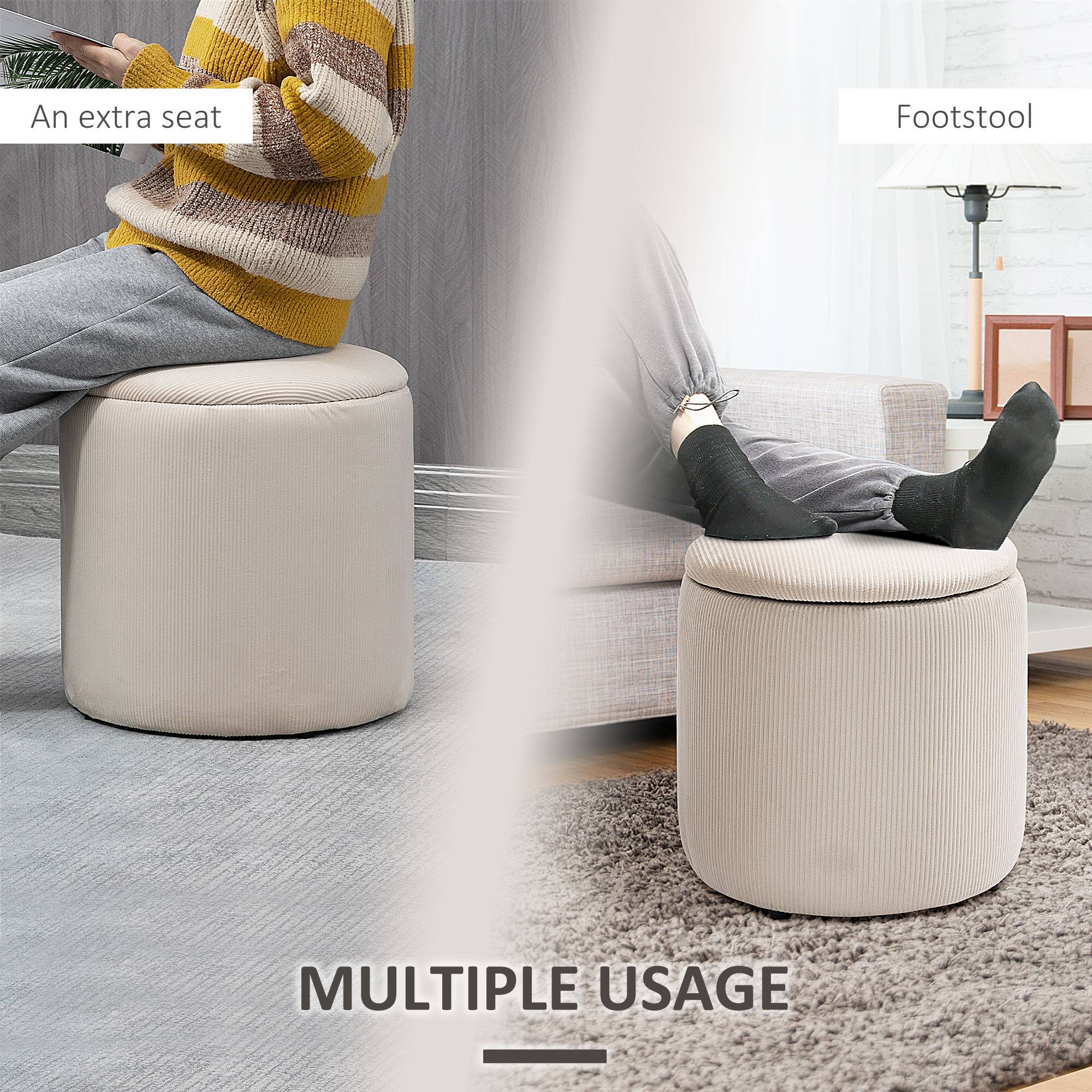 An extra seat Footstool  
MULTIPLE USAGE