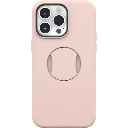 Front. OtterBox - OtterGrip Symmetry Series Hard Shell for Apple iPhone 14 Pro Max - Made Me Blush.