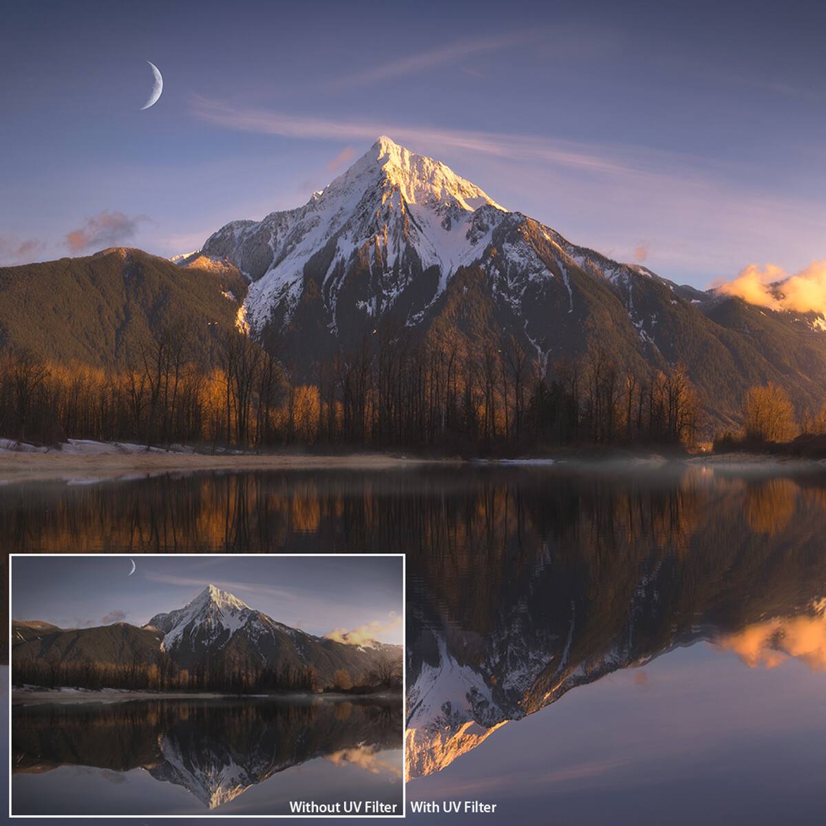 Without UV Filter  
With UV Filter