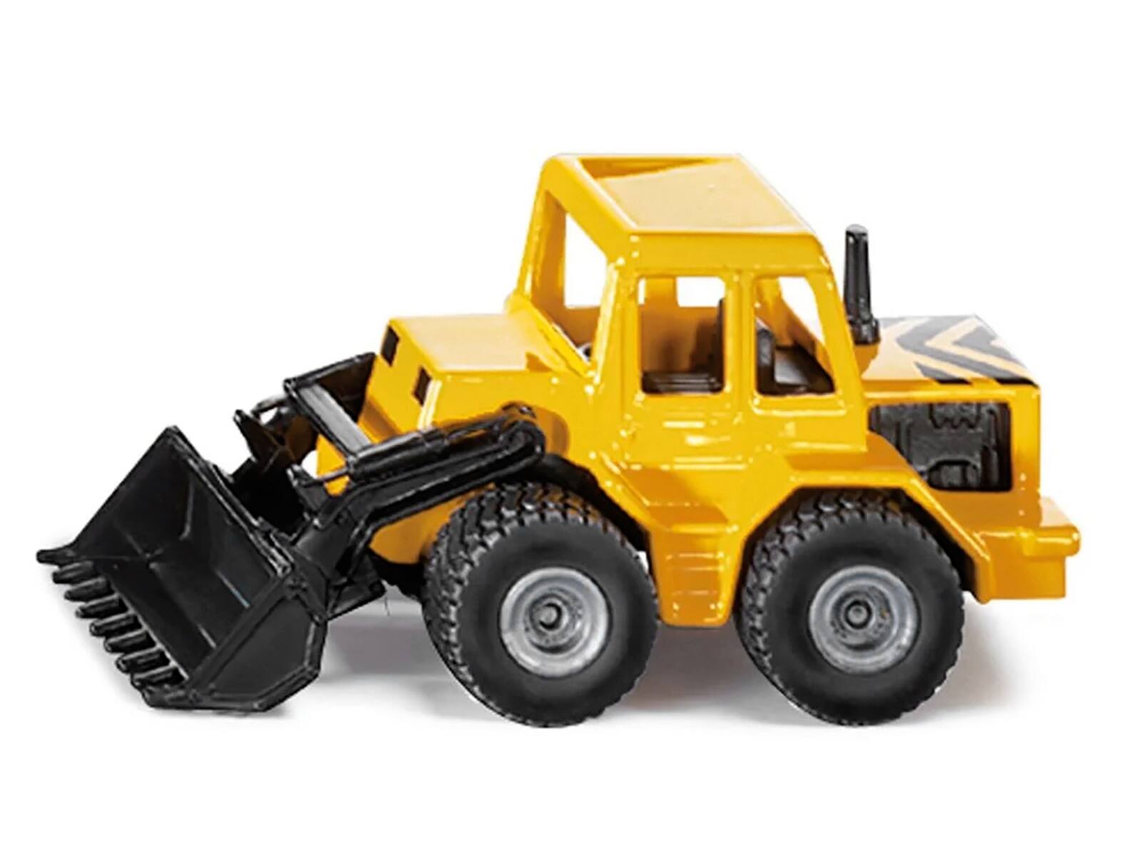 Alt View 1. SIKU - Front Loader Yellow and Black Diecast Model by Siku.
