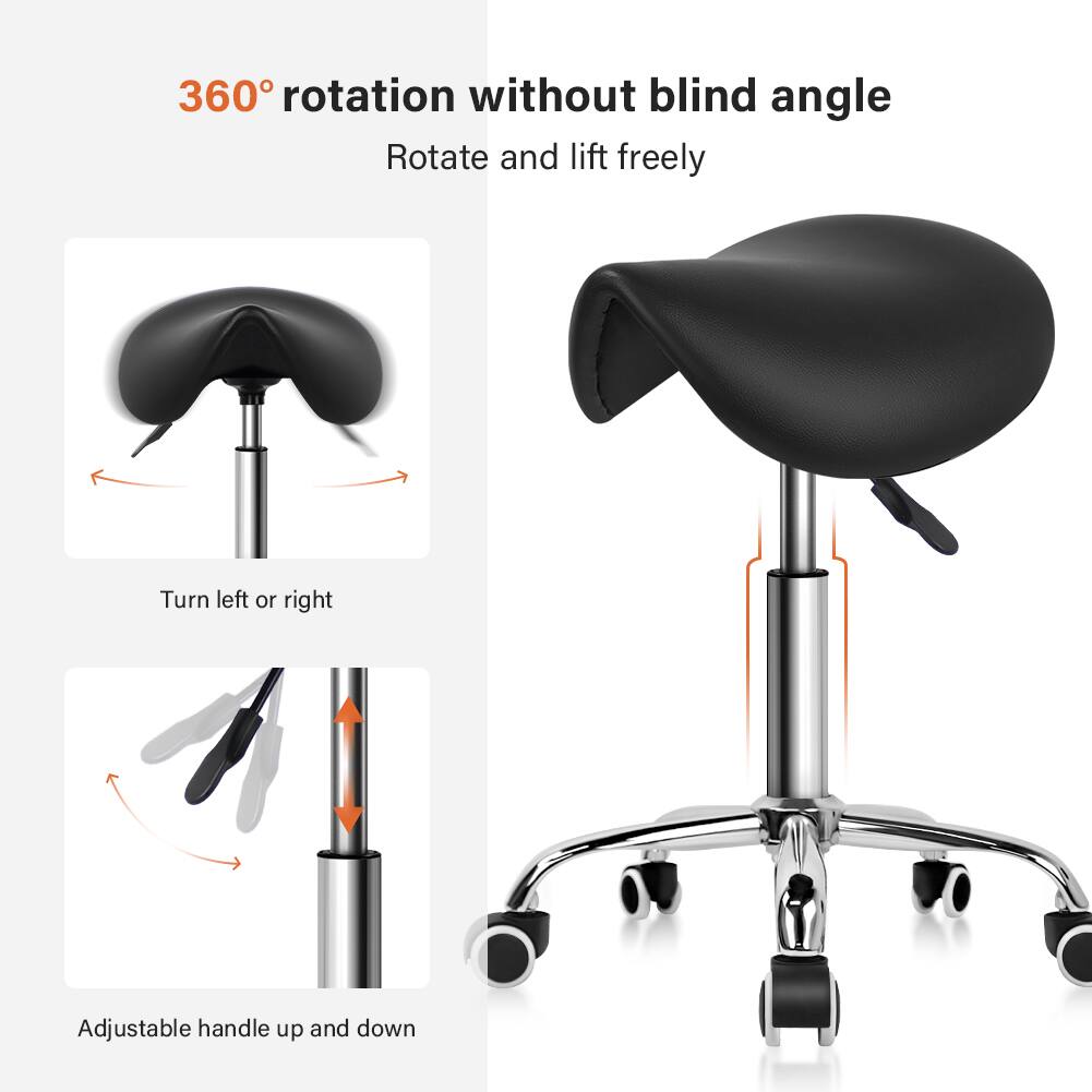 360° rotation without blind angle  
Rotate and lift freely  

Turn left or right  

Adjustable handle up and down