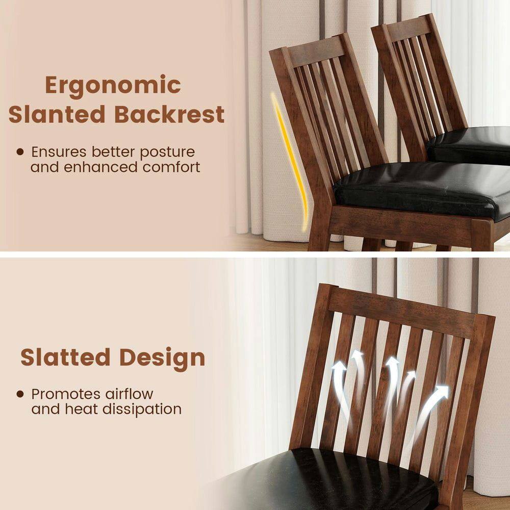 Ergonomic Slanted Backrest  
- Ensures better posture and enhanced comfort  

Slatted Design  
- Promotes airflow and heat dissipation