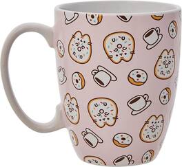 Enesco - Pusheen Donuts & Coffee 12oz Stoneware Mug - Pink